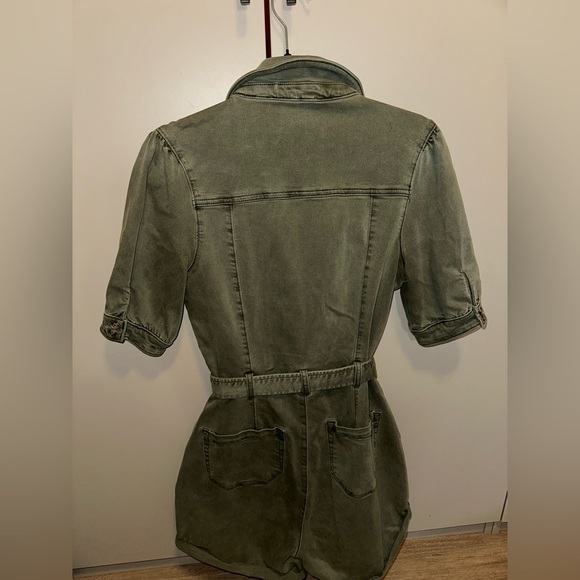 PAIGE MAYSLIE Romper - Vintage Ivy Green Size 4 - Picture 9 of 9